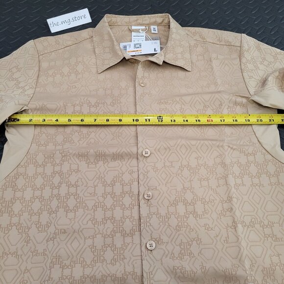 Puma x Dapper Dan Ginger Root Button Up Shirt Mens Sz Small 539805 NWT MSRP $125 - Picture 4 of 8